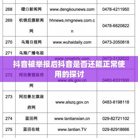 抖音被举报后抖音是否还能正常使用的探讨  第1张