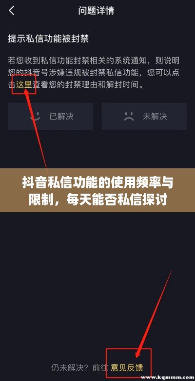 抖音私信功能的使用频率与限制，每天能否私信探讨