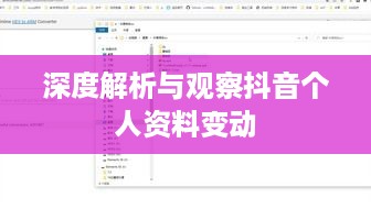 抖音个人资料更改的影响，深度解析与观察  第1张