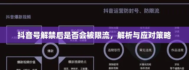 抖音号解禁后是否会被限流，解析与应对策略  第1张