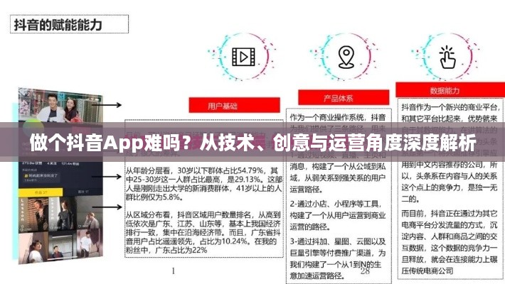 做个抖音App难吗？从技术、创意与运营角度深度解析