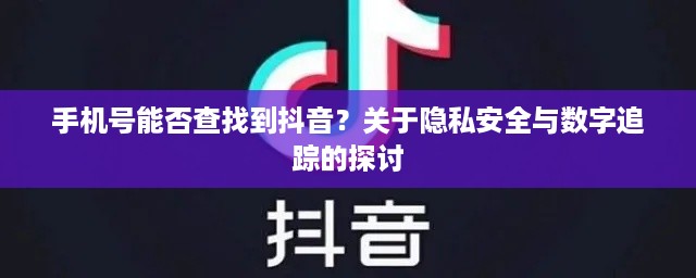 手机号能否查找到抖音？关于隐私安全与数字追踪的探讨