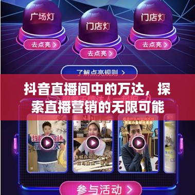 抖音直播间中的万达，探索直播营销的无限可能