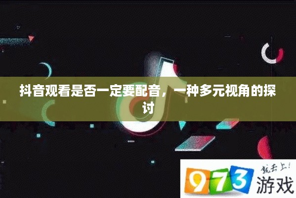 抖音观看是否一定要配音，一种多元视角的探讨