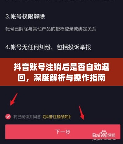 抖音账号注销后是否自动退回，深度解析与操作指南