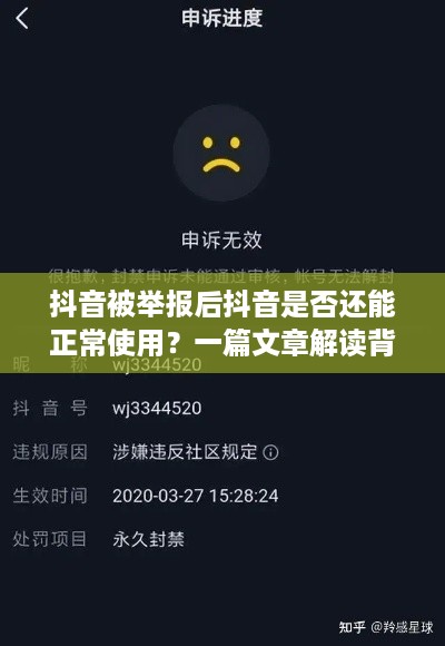 抖音被举报后抖音是否还能正常使用？一篇文章解读背后的真相