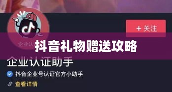 抖音礼物赠送攻略，如何合理赠送，实现价值最大化