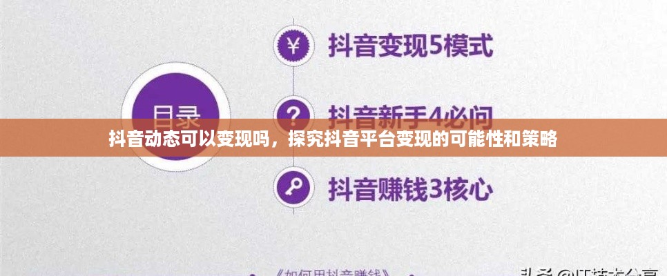 抖音动态可以变现吗，探究抖音平台变现的可能性和策略