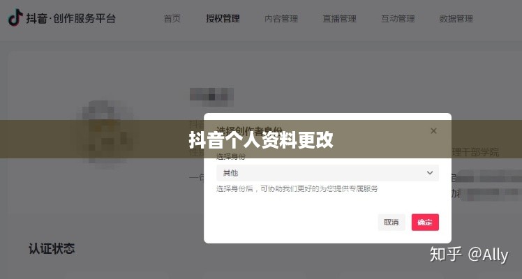 抖音个人资料更改的影响探究