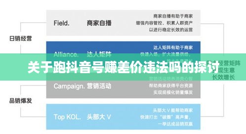 关于跑抖音号赚差价违法吗的探讨