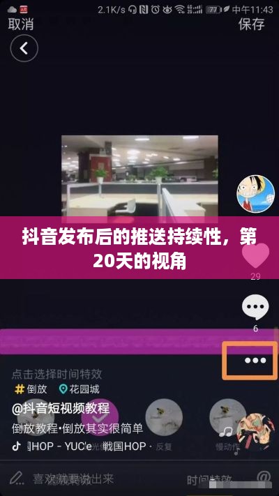 抖音发布后的推送持续性，第20天的视角