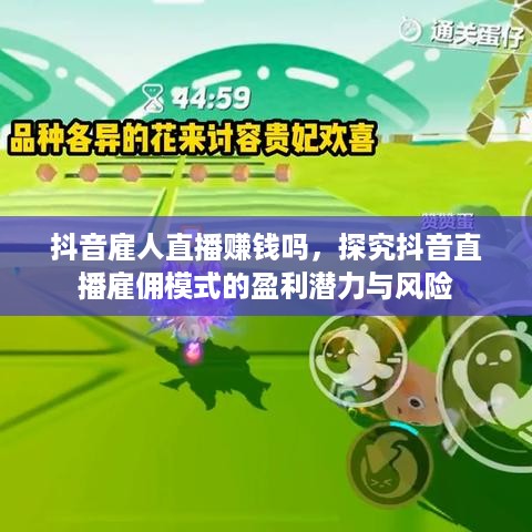 抖音雇人直播赚钱吗，探究抖音直播雇佣模式的盈利潜力与风险