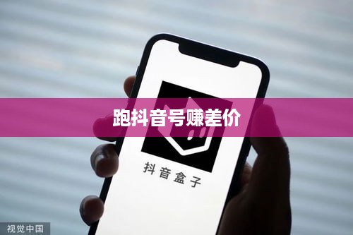 关于跑抖音号赚差价是否违法的研究与探讨
