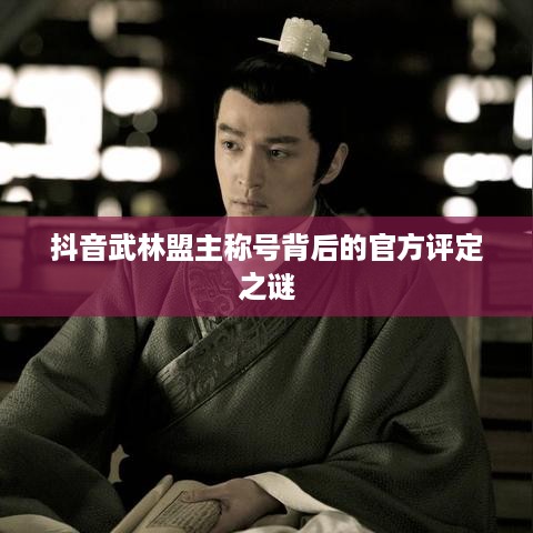 抖音武林盟主称号背后的官方评定之谜