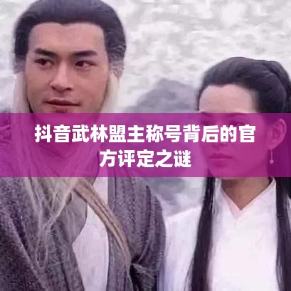 抖音武林盟主称号背后的官方评定之谜