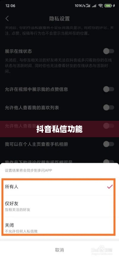 抖音私信功能的使用与限制，每天能否私信的探讨