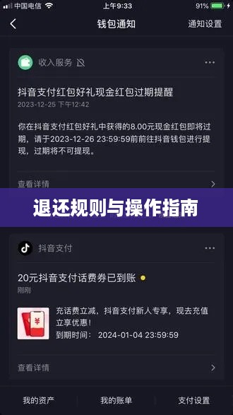 抖音红包资金能否退还？解读相关规则与操作指南