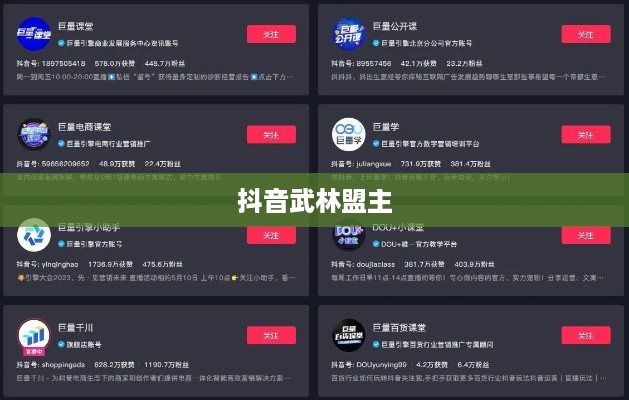 抖音武林盟主，官方认证还是用户自发评选？
