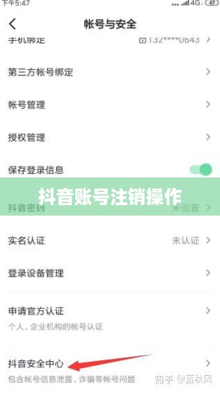 抖音账号注销操作及自动退回问题解析