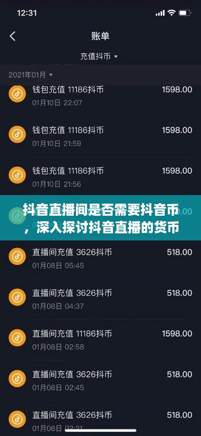 抖音直播间是否需要抖音币，深入探讨抖音直播的货币机制
