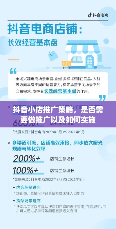 抖音小店推广策略，是否需要做推广以及如何实施