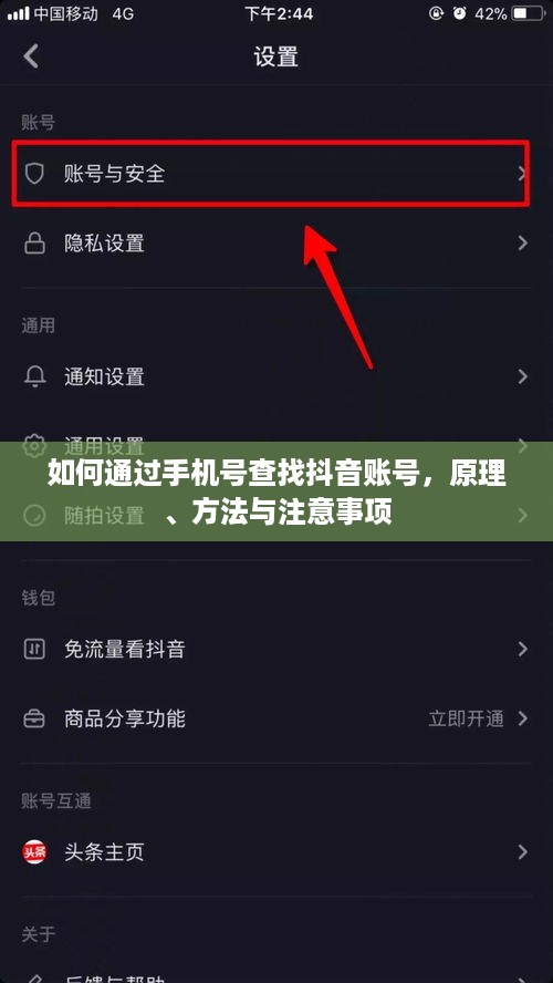 如何通过手机号查找抖音账号，原理、方法与注意事项