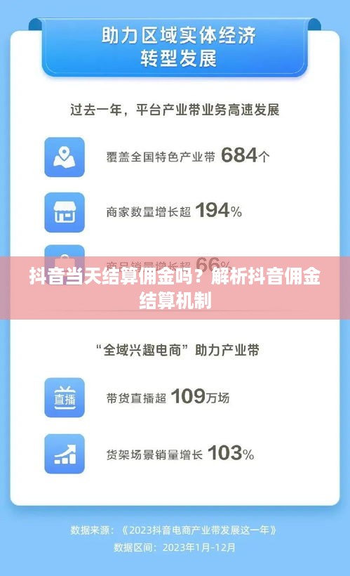 抖音当天结算佣金吗？解析抖音佣金结算机制