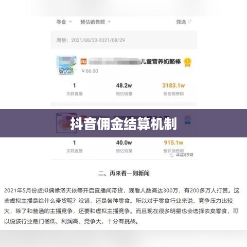 抖音当天结算佣金吗？探究抖音平台的佣金结算机制