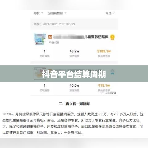 抖音当天结算佣金吗？探究抖音平台的佣金结算机制