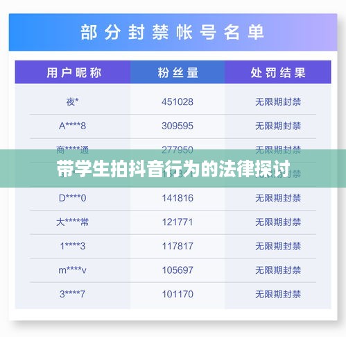 带学生拍抖音行为的法律探讨