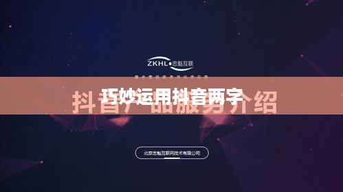 抖音简介中的抖音两字如何巧妙运用