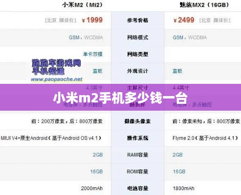 小米m2手机多少钱一台