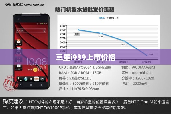 三星i939上市价格