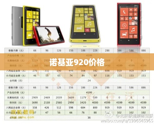 诺基亚920价格
