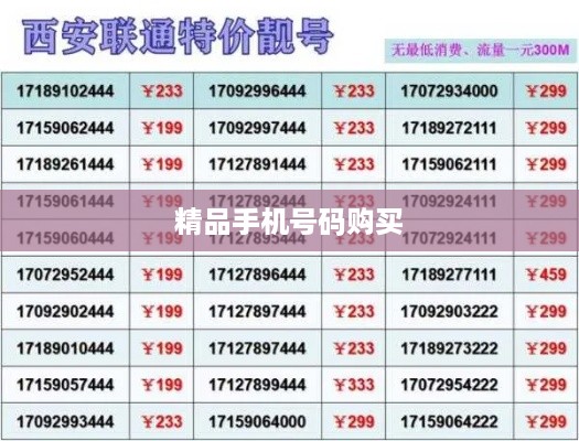 精品手机号码购买