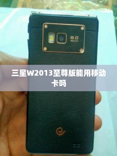 三星W2013至尊版能用移动卡吗