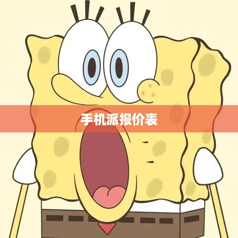 手机派报价表  第1张
