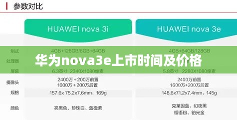 华为nova3e上市时间及价格  第1张