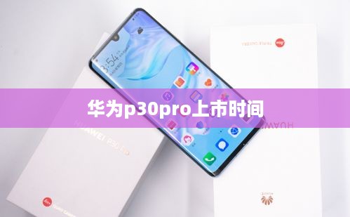华为p30pro上市时间  第1张