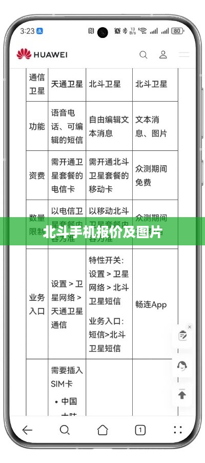 北斗手机报价及图片  第1张