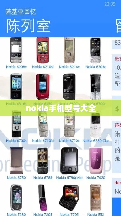 nokia手机型号大全