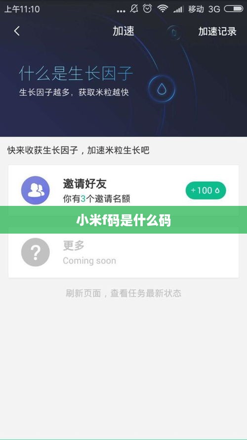 小米f码是什么码