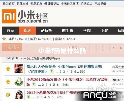小米f码是什么码