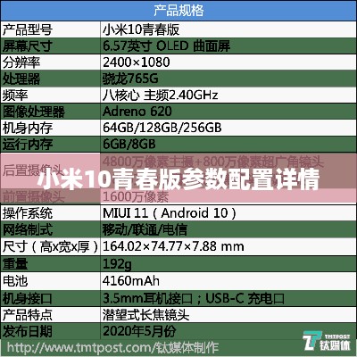 小米10青春版参数配置详情
