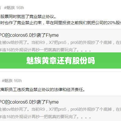 魅族黄章还有股份吗