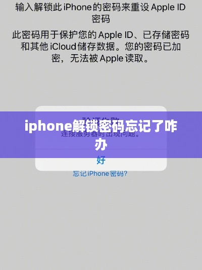 iphone解锁密码忘记了咋办  第1张
