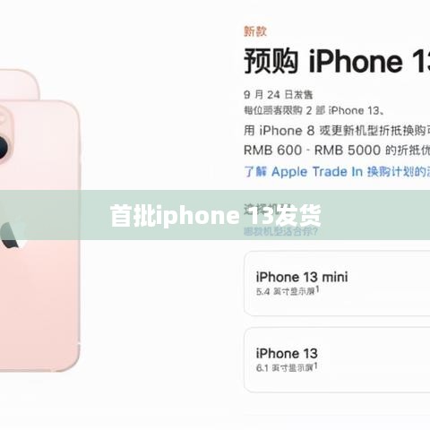 首批iphone 13发货