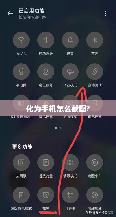 化为手机怎么截图?