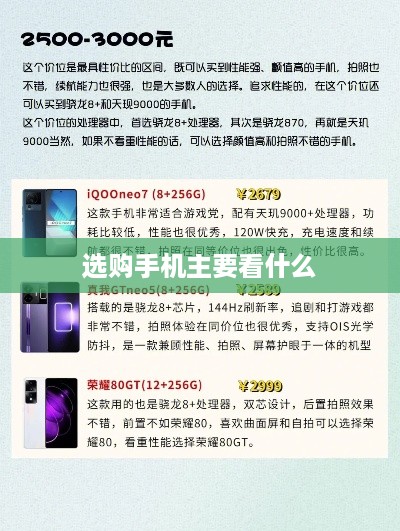 选购手机主要看什么