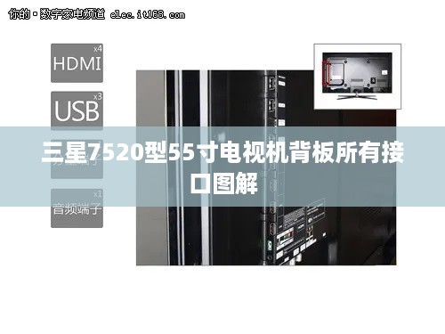 三星7520型55寸电视机背板所有接口图解